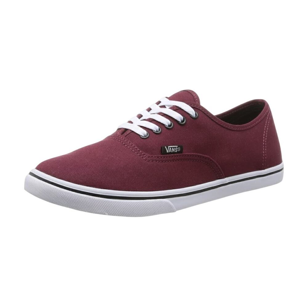 Vans Classic Low Top Skate Shoes Maroon Burgundy Sneakers Size 7.5